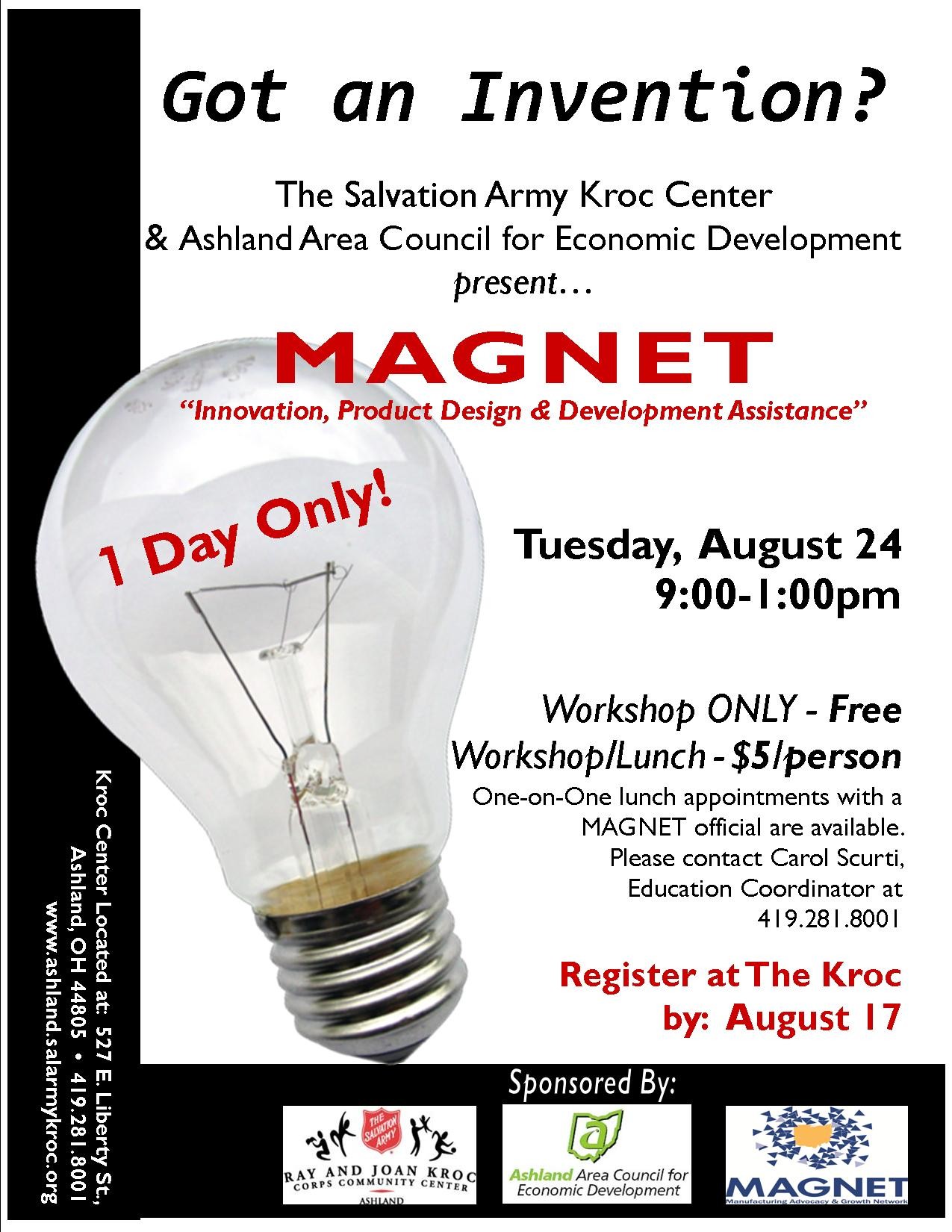 Magnet Innovation Product Design and Development Assistance Workshop
