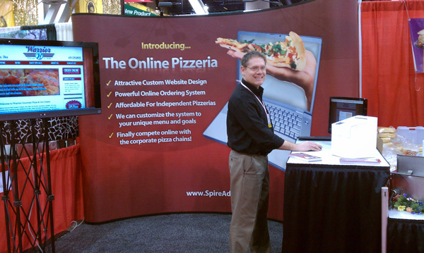 Online Pizza Ordering System and Pizza Website Booth