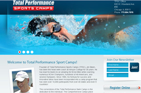 Total Performance Sports Camps Web Design