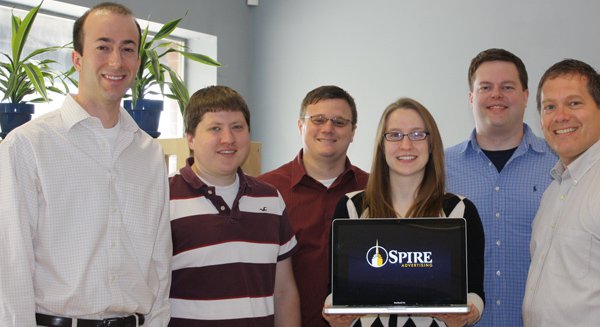 Spire team, after the DIY office renovation, 2011