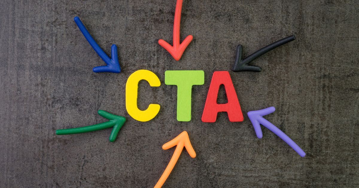 Many arrows pointing towards the letters CTA